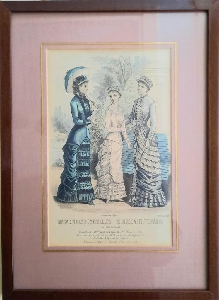 2 Franse mode schilderijen 1880, Antiek en Kunst, Ophalen of Verzenden