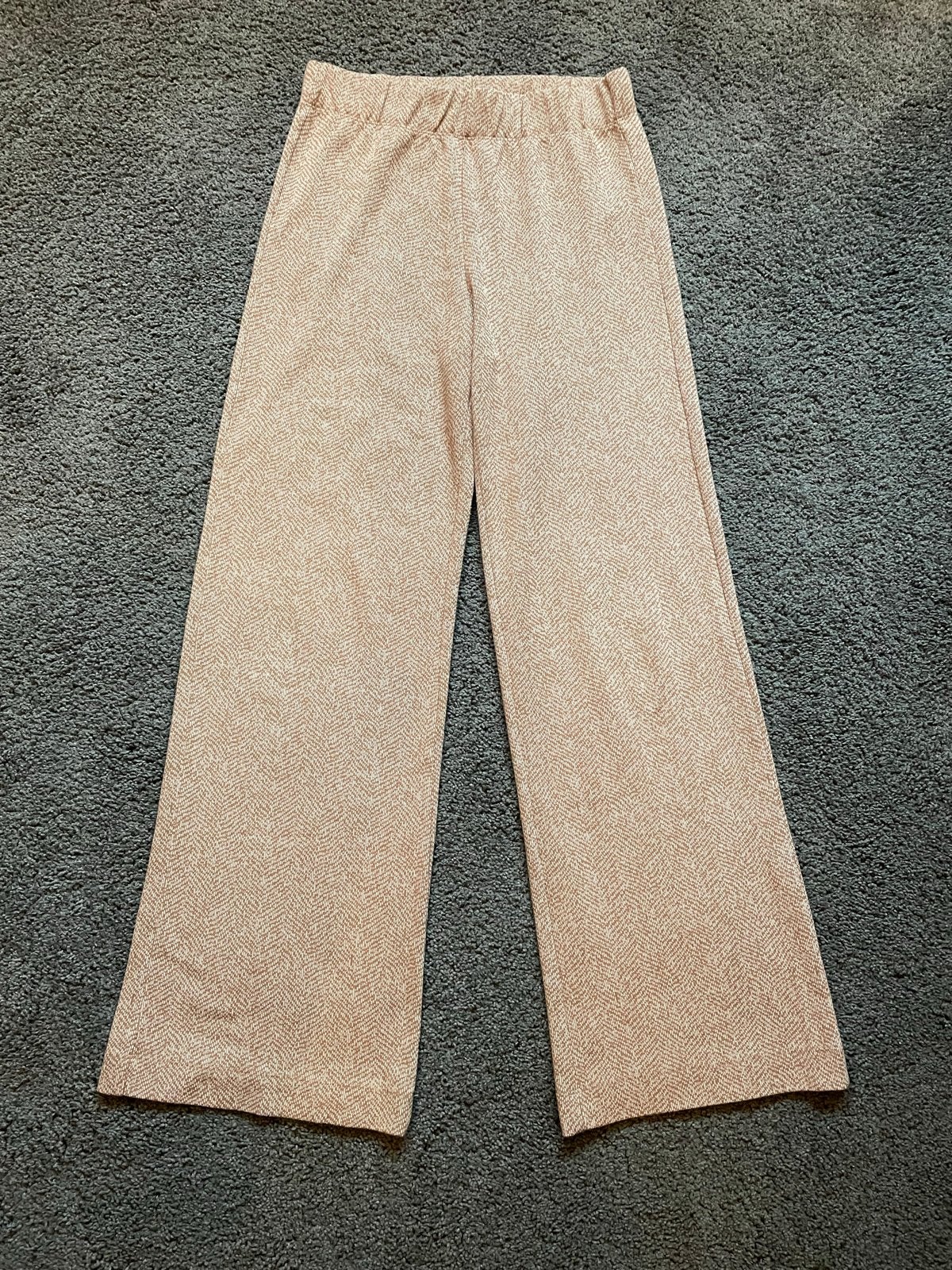 Costes tweed flair pantalon roest/crème maat M, Ophalen of Verzenden, Gedragen, Maat 38/40 (M), Meerkleurig