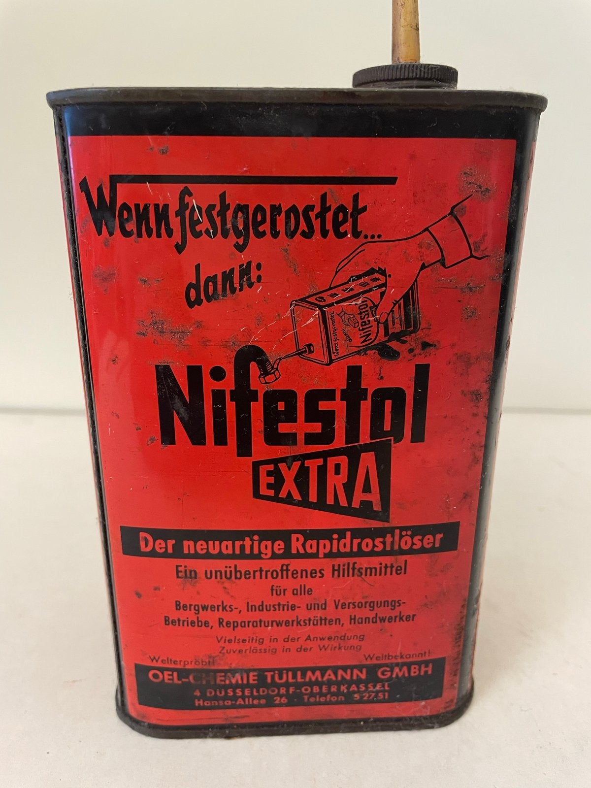 Vintage Nifestol Extra roestoplosser blik, Ophalen of Verzenden