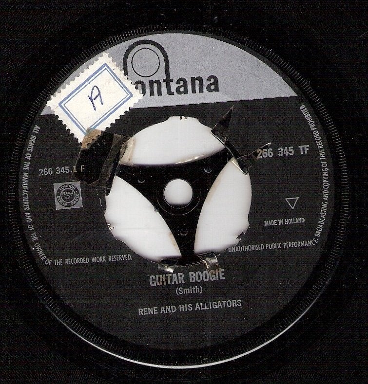 René And His Alligators - Guitar Boogie / In The Mood 1962, Ophalen, Gebruikt, Pop