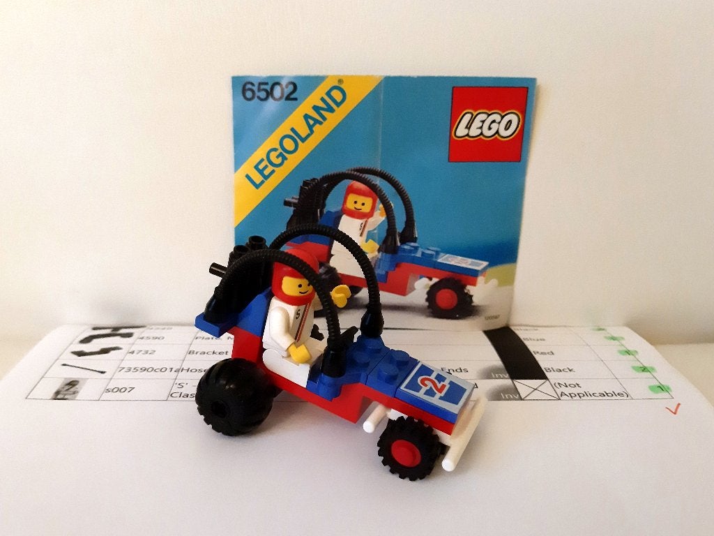Set - 6502 - Turbo Racer, Kinderen en Baby's, Speelgoed | Duplo en Lego, Zo goed als nieuw, Lego, Complete set, Compleet, Ophalen of Verzenden