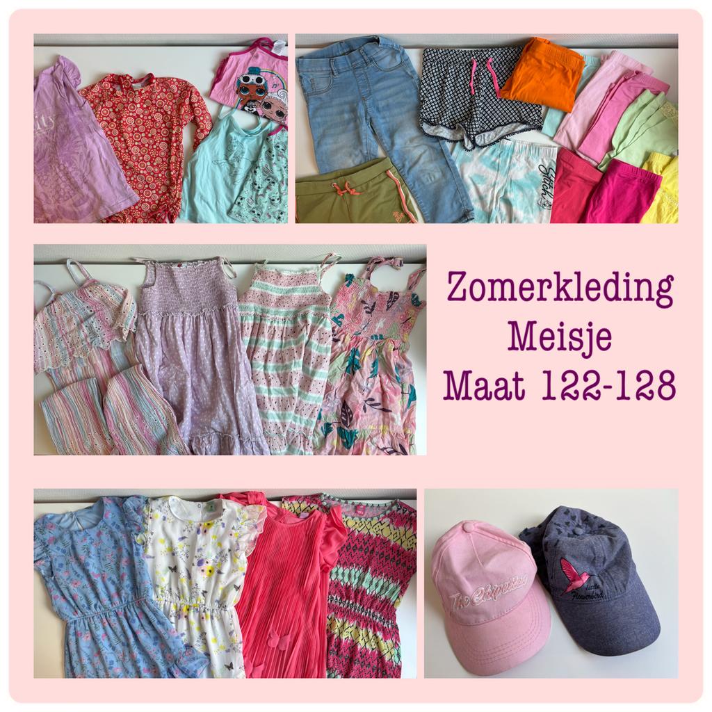 Zomerkledingpakket meisje maat 122-128, Ophalen of Verzenden, Gebruikt, Maat 128