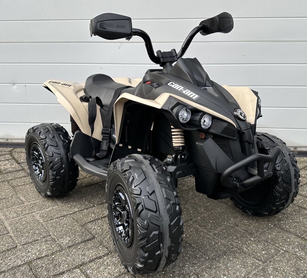 Kinder Accu Quad can-am 12v Rubberband -Leder zit NIEUW, Ophalen of Verzenden, Nieuw