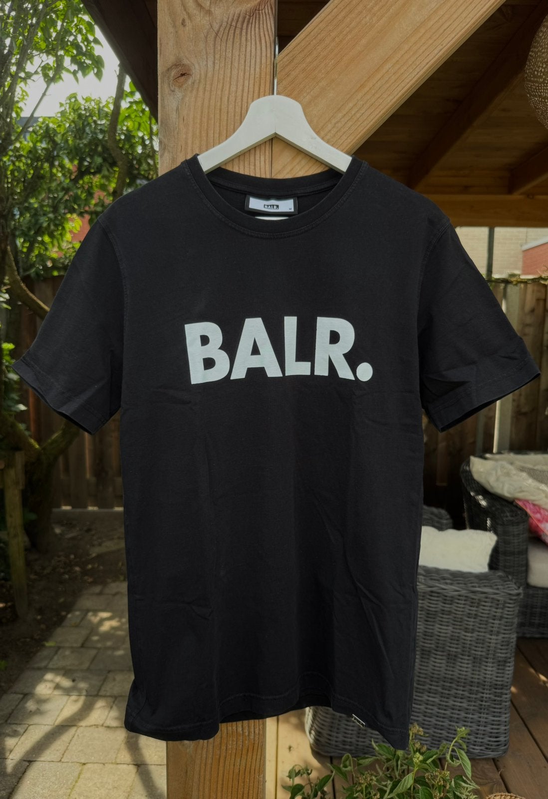 BALR T-shirt zwart, Ophalen of Verzenden, Zo goed als nieuw, Maat 48/50 (M), Zwart