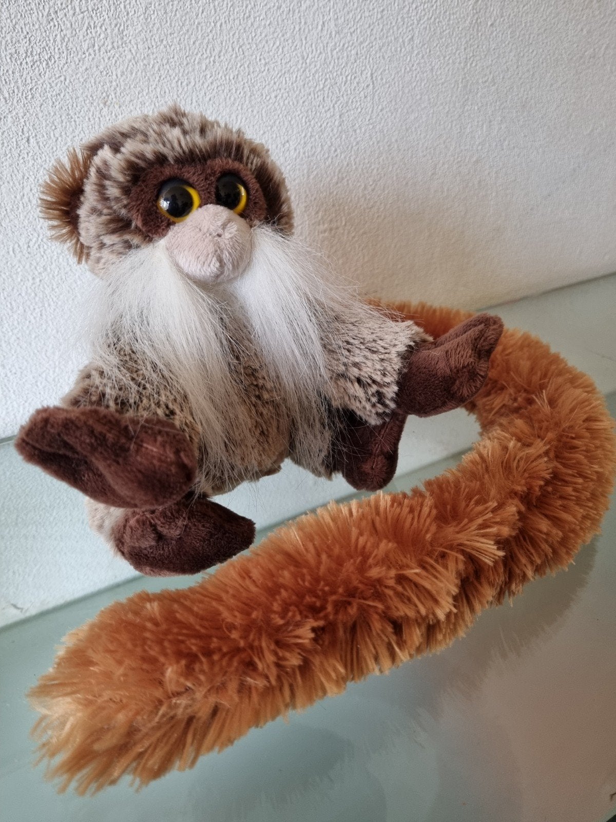 Orig,Www/Apenheul,KEIZERTAMARIN AAP, H18/L55cm,Label,Inwst!, Overige karakters, Ophalen of Verzenden, Middelgroot (20 tot 80 cm)