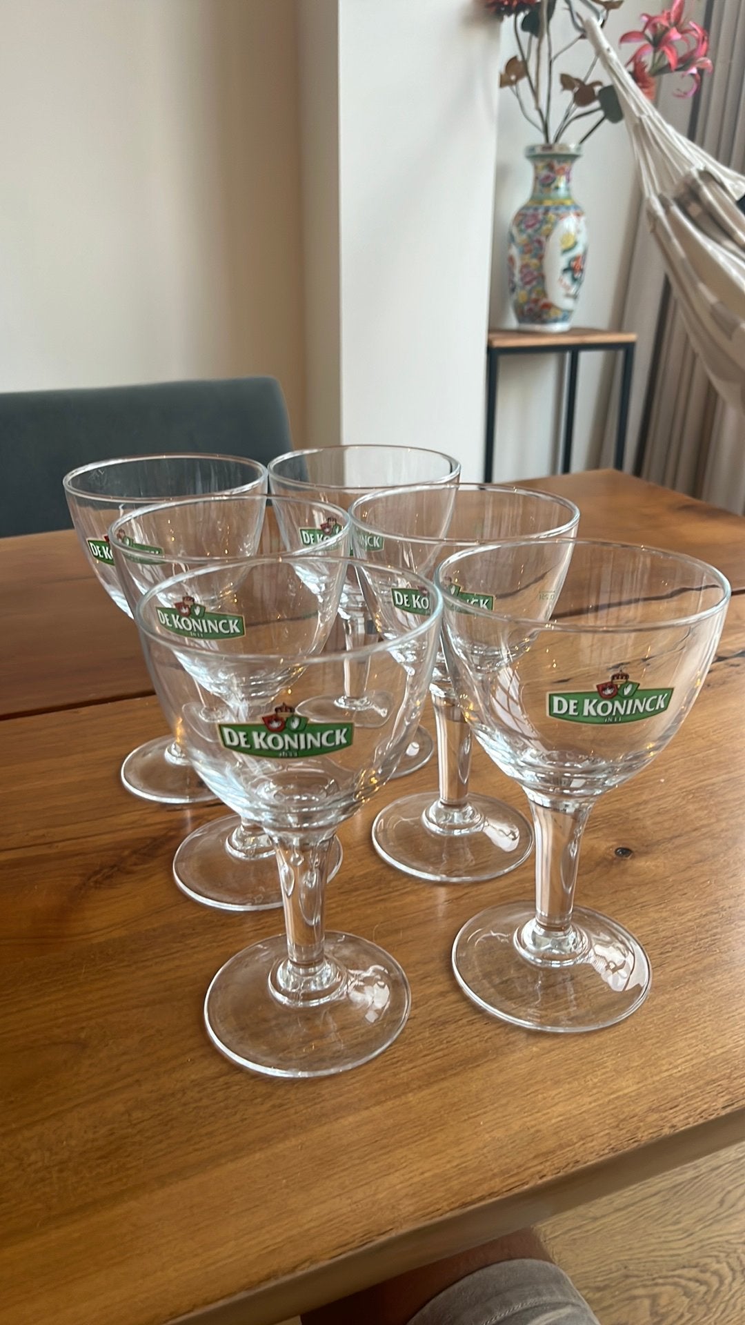 6 De Koninck speciaalbier glazen 6 stucks, Verzamelen, Ophalen, Zo goed als nieuw, Overige typen