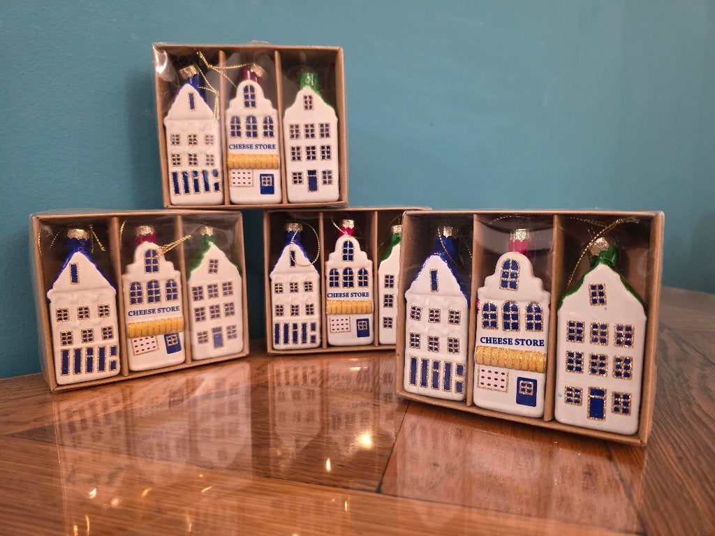Kerstboom Kersthanger huisjes Glas, Ophalen of Verzenden, Nieuw