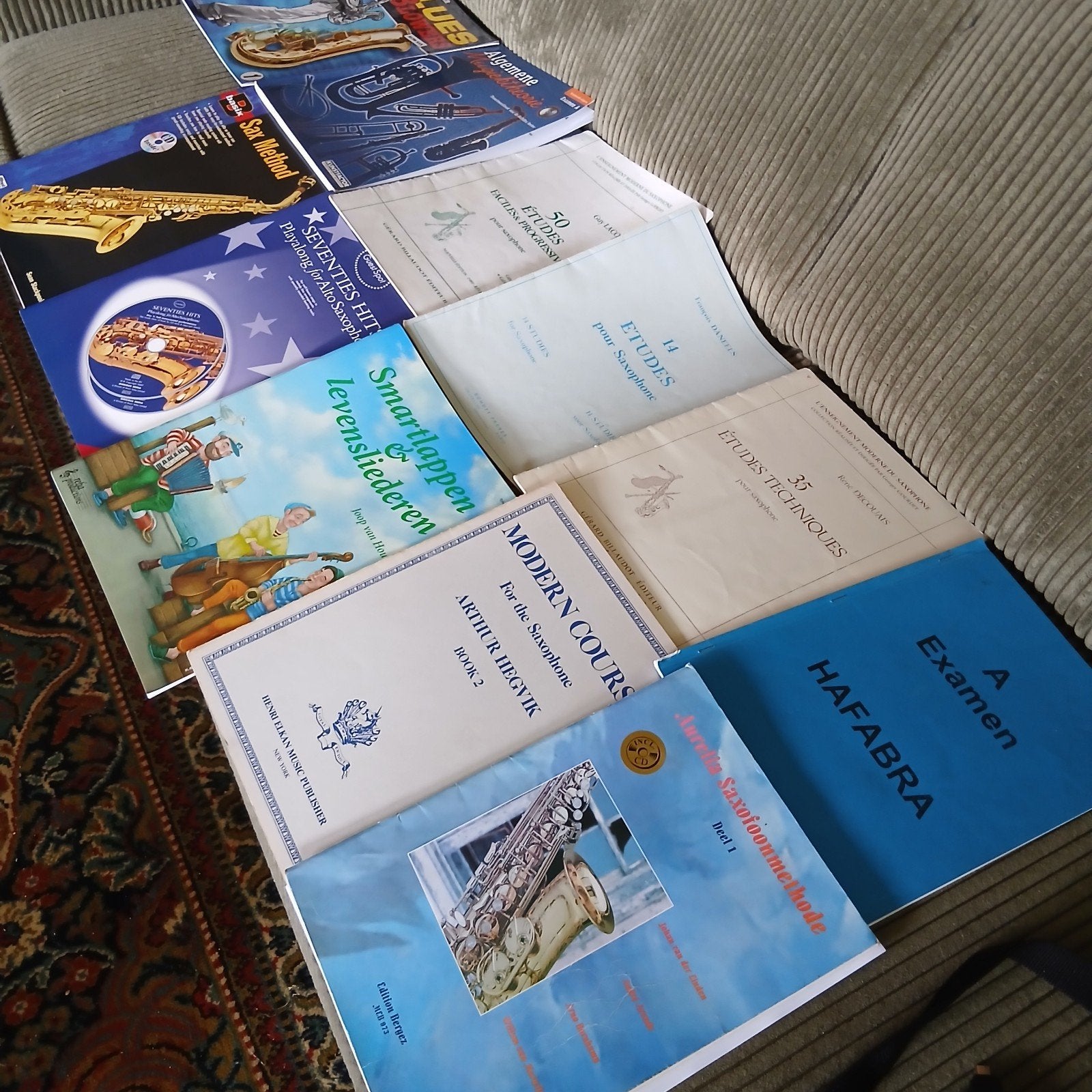 Lesboeken Muziek Saxofoon - Diverse Methoden en Etudes, Ophalen of Verzenden, Gelezen, Instrument