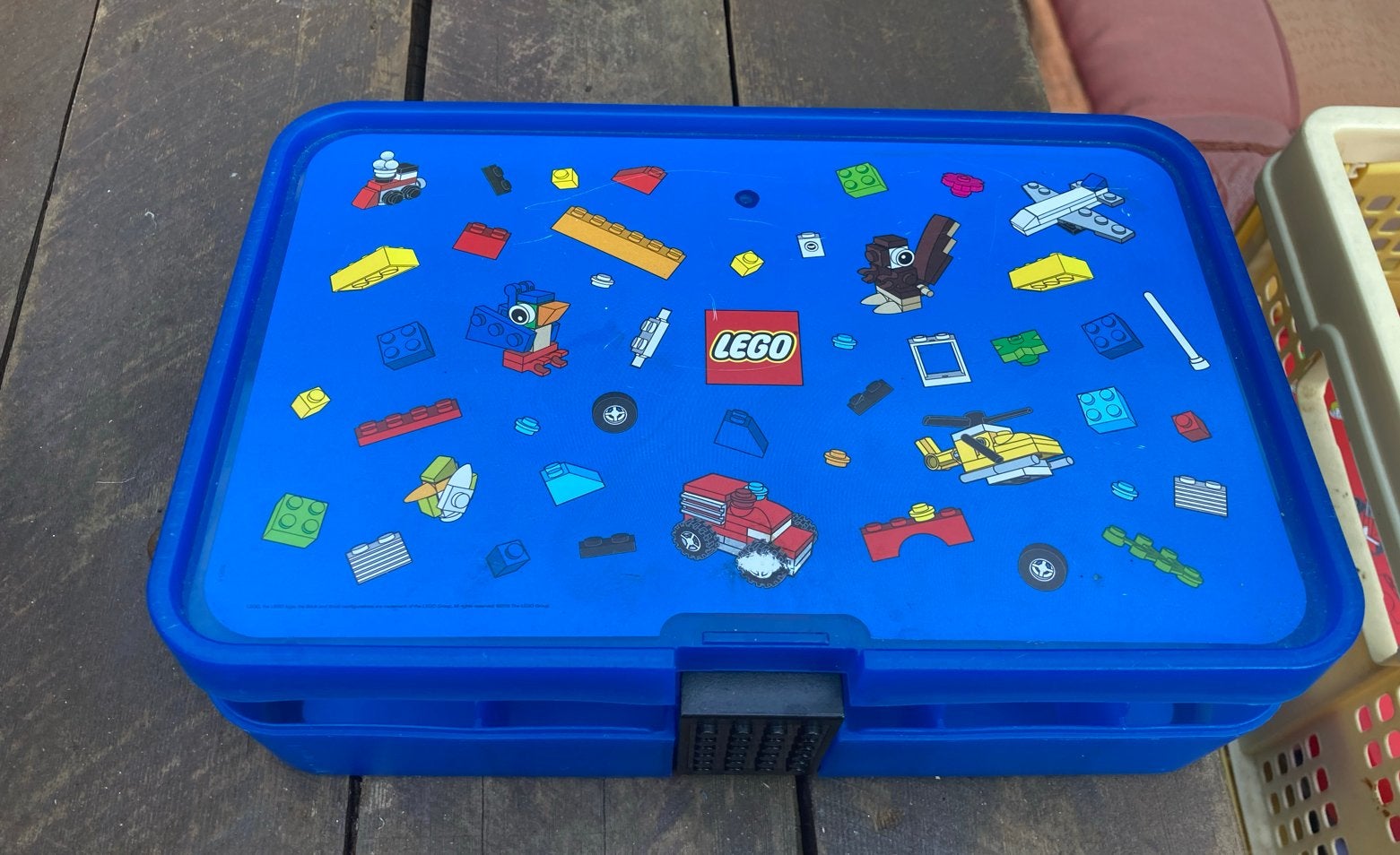 LEGO sorteerdoos / opbergdoos 4084  Iconic  - Blauw, Ophalen of Verzenden, Gebruikt, Accessoire, Lego