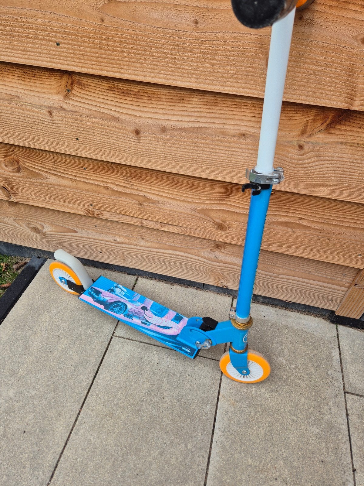 Blauwe kinderstep Hot Wheels, Fietsen en Brommers, Ophalen, Gebruikt, Gewone step, Onbekend