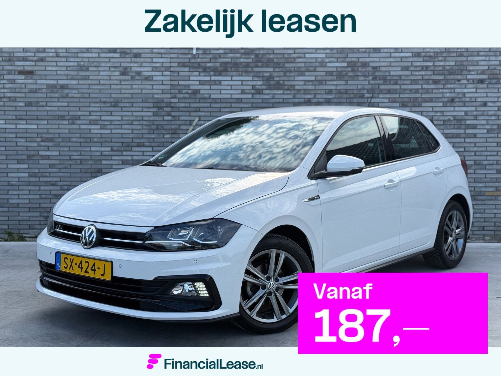Volkswagen Polo 1.0 TSI Highline * R-LINE * CARPLAY / ANDROI, Voorwielaandrijving, Stof, Wit, Origineel Nederlands