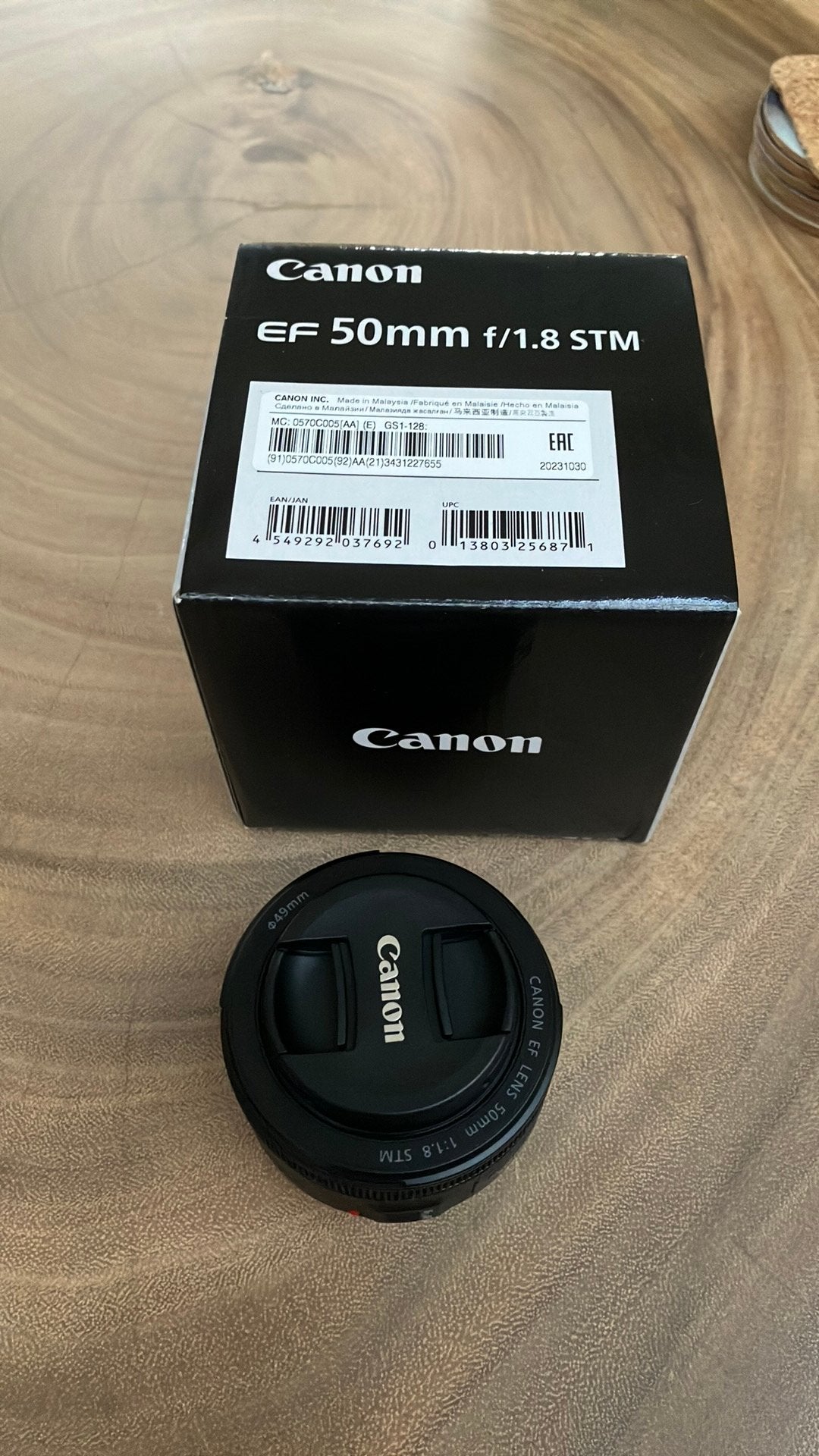Canon EF 50mm f/1.8 STM, Ophalen, Zo goed als nieuw, Standaardlens