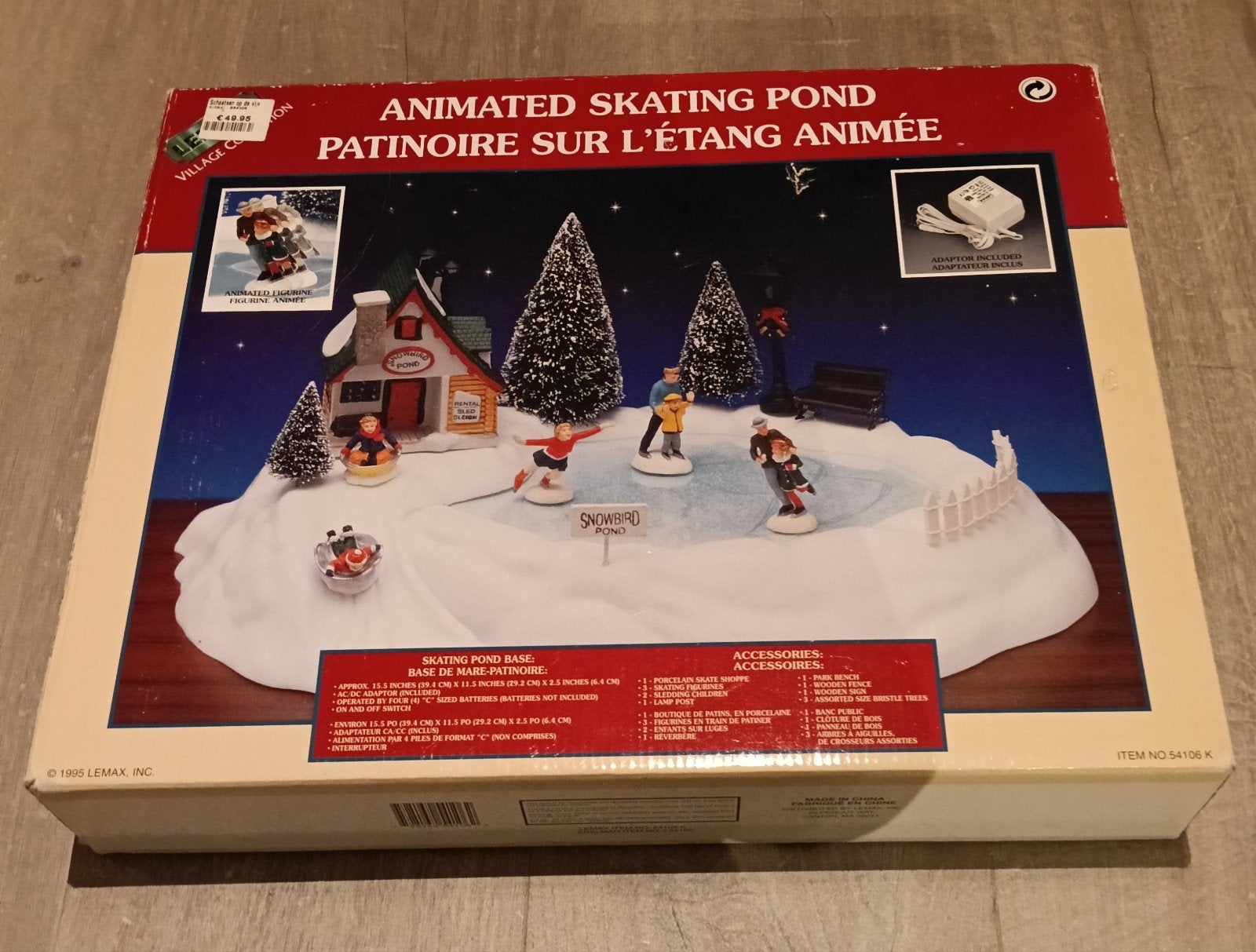 lemax schaatsbaan kerstdorp, Diversen, Ophalen of Verzenden, Gebruikt