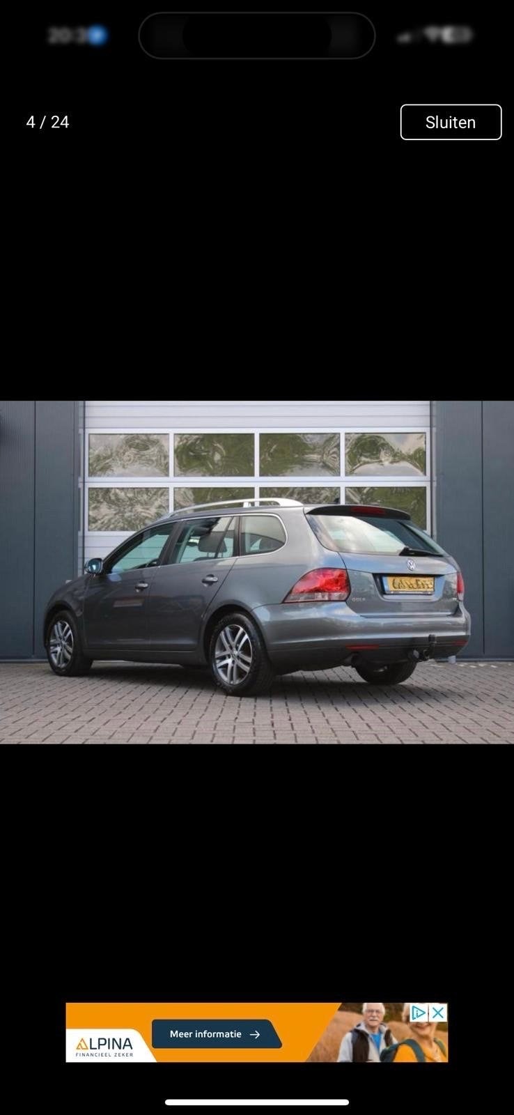 Volkswagen Golf 1.2 TSI 77KW Variant DSG 2013 Grijs, Auto's, 700 kg, Origineel Nederlands, Zilver of Grijs, 104 pk