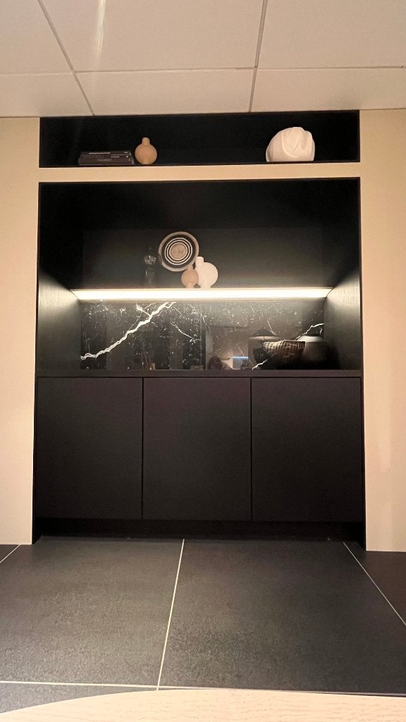 TE KOOP Showroom meubel - Siematic, Ophalen, 200 cm of meer, Zwart, 150 tot 200 cm