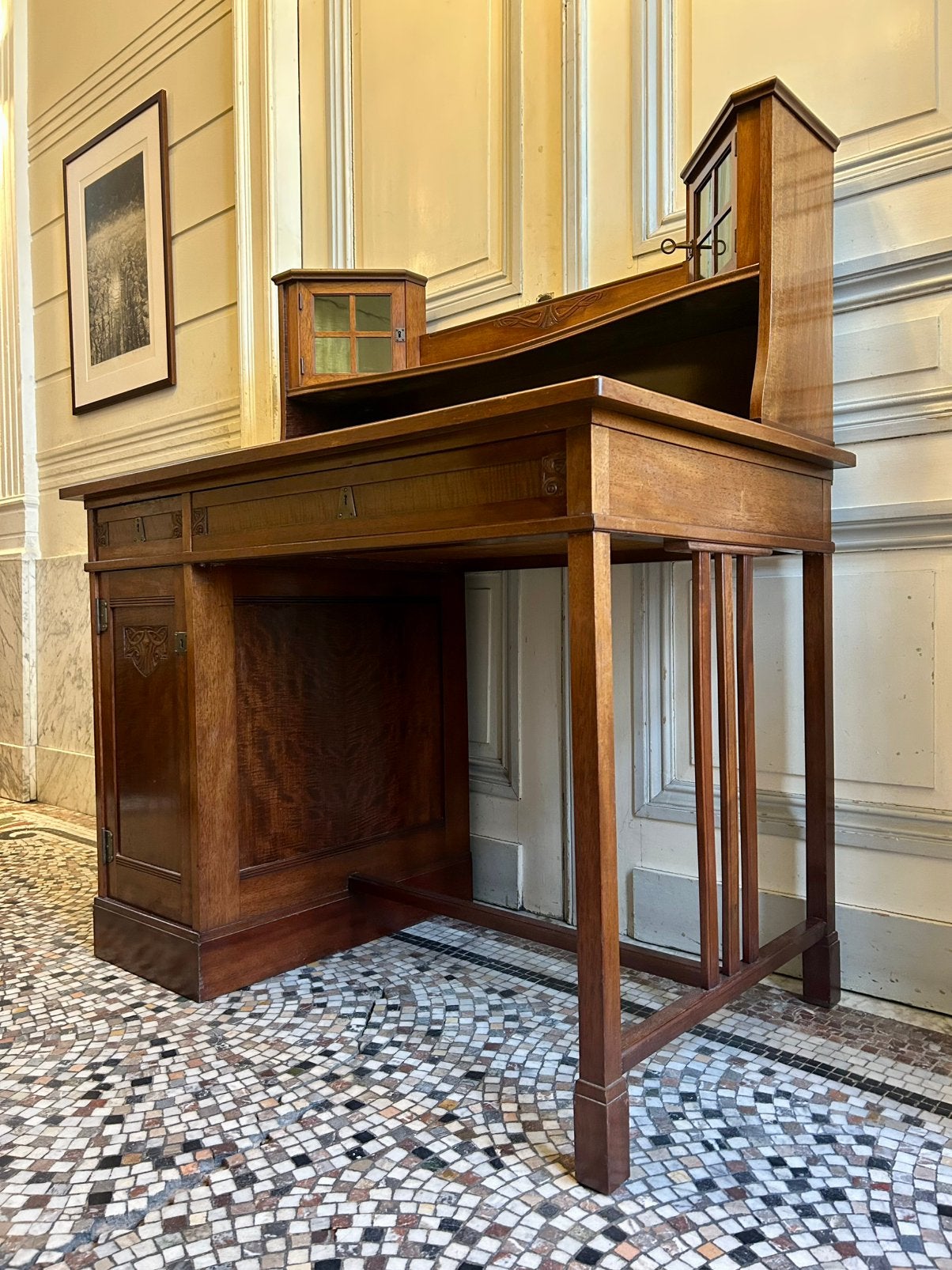 Art Nouveau bureau / schrijftafel 1900, Antiek en Kunst, Ophalen
