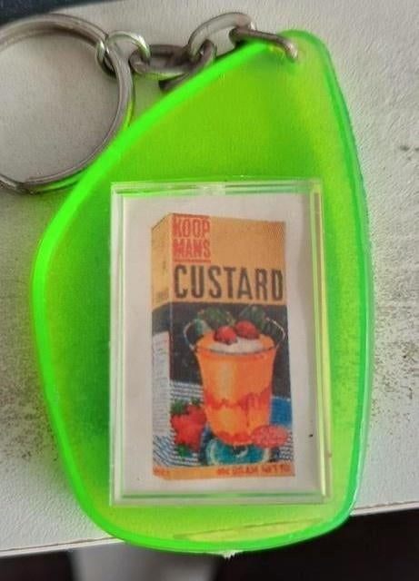 Sleutelhanger koopmans custard met foto france gall, Ophalen of Verzenden, Zo goed als nieuw, Merk