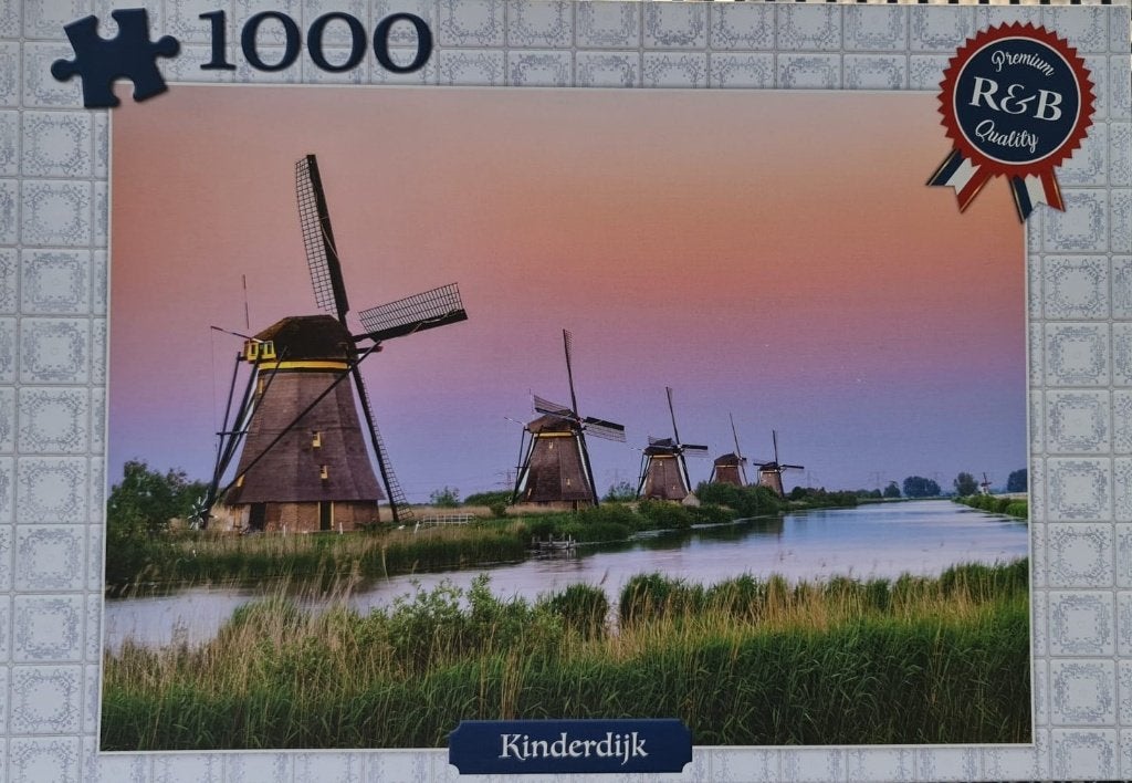 NIEUW! R&B 1000 Kinderdijk, Ophalen, 500 t/m 1500 stukjes, Nieuw, Legpuzzel