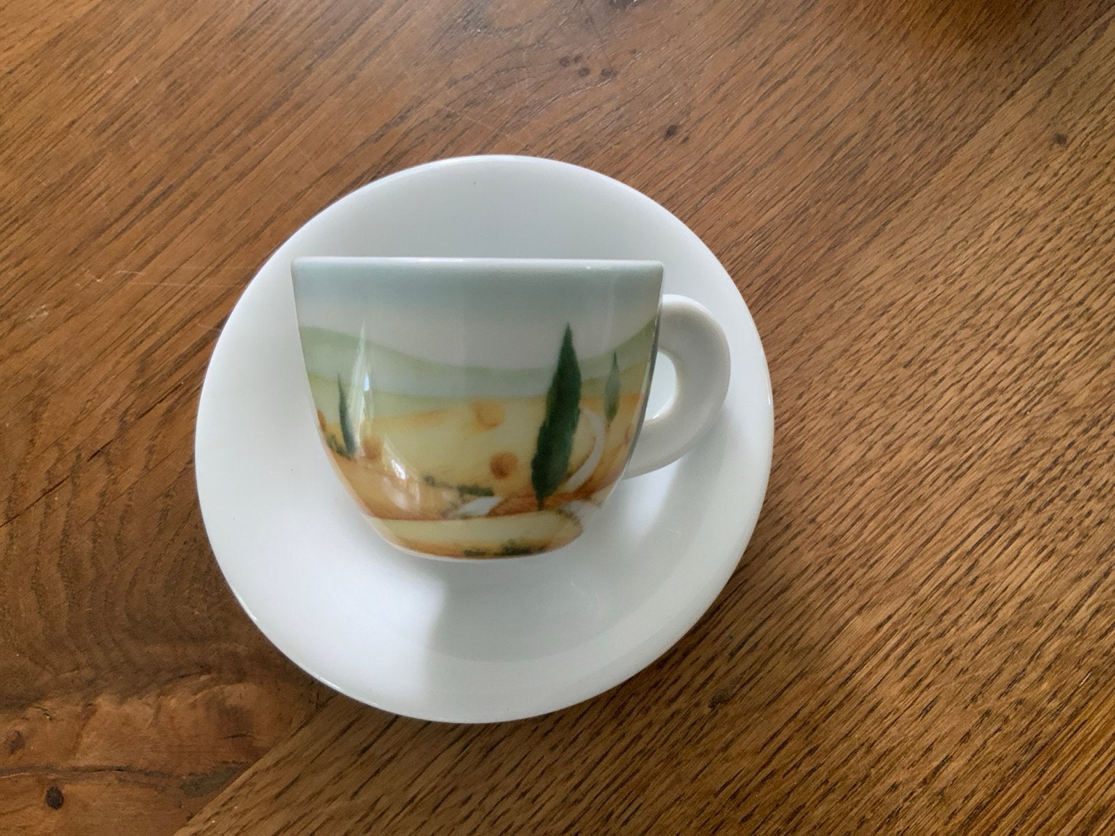 D'Ancap Edizioni Espresso kop en schotel - Contrade Italiane, Huis en Inrichting, Overige merken, Klassiek, Ophalen of Verzenden