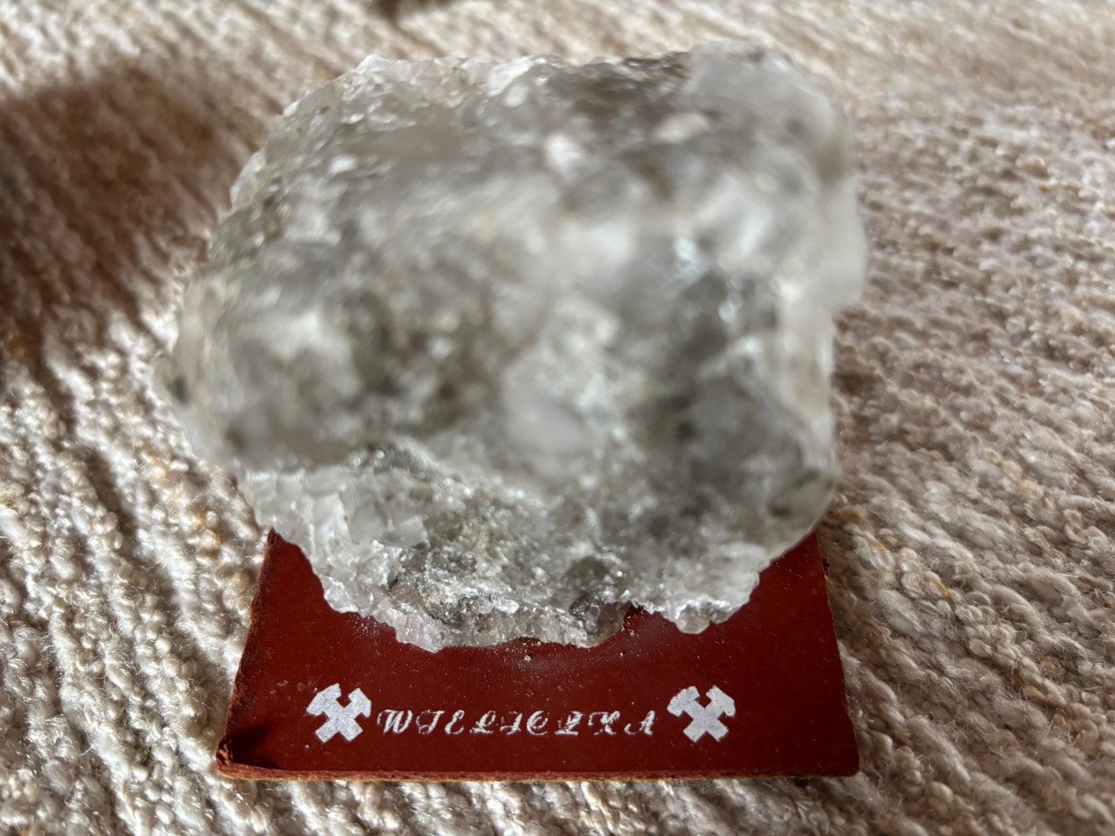 Rotszout uit zoutmijn Wieliczka Polen / zout, Ophalen of Verzenden