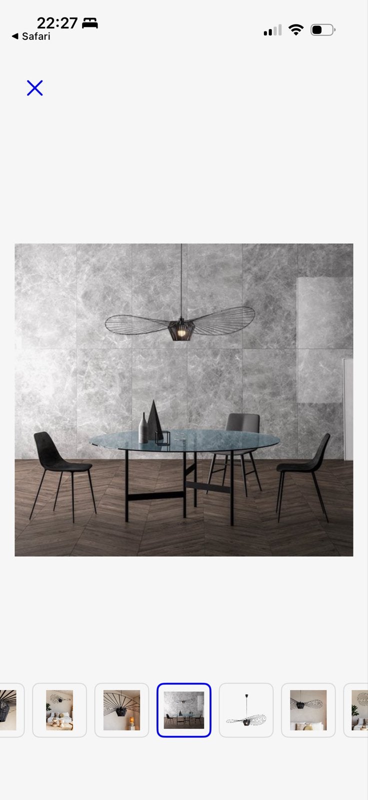 Moderne Japanse Hanglamp - Design Plafondlamp, Ophalen of Verzenden, Zo goed als nieuw, Metaal, E27 (groot)