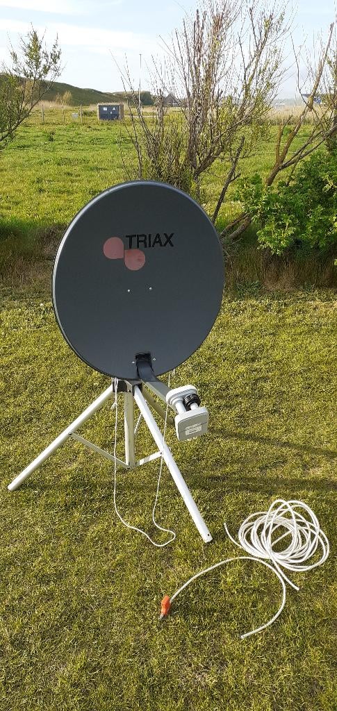 Schotel Triax + HD Receiver, Ophalen, Gebruikt