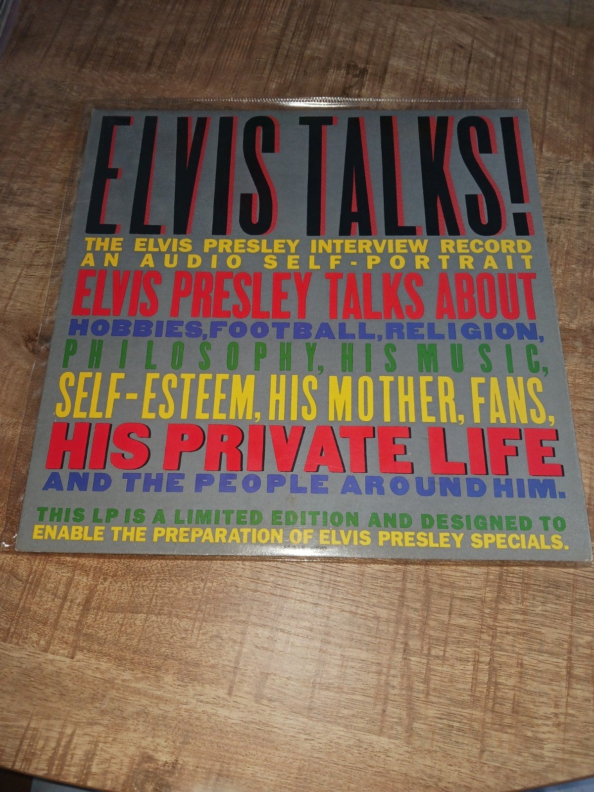 Elvis Talks! The Elvis Presley Interview Record LP, LP, Gebruikt, Pop, Ophalen of Verzenden