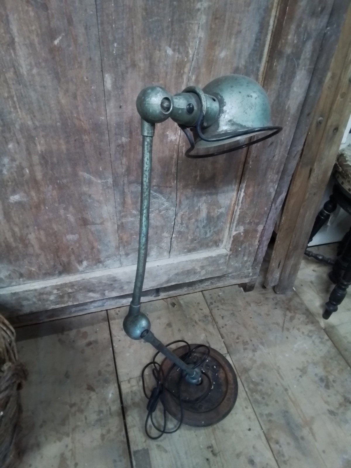 Oude Jieldelamp jielde industrieel lamp, Ophalen of Verzenden