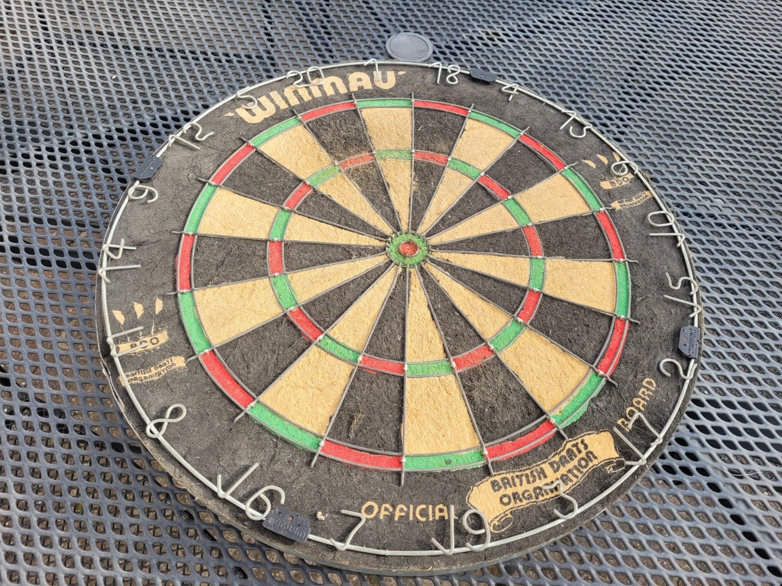 Winmau dartbord, Ophalen of Verzenden, Gebruikt, Dartbord
