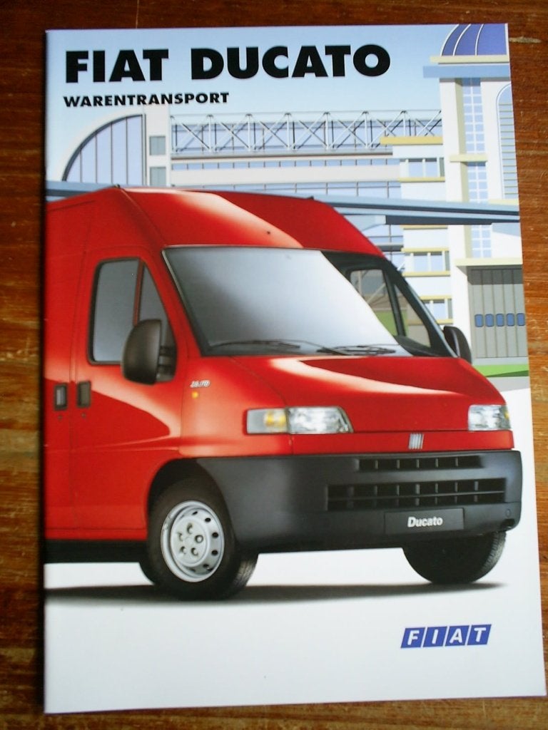 Fiat Ducato Warentransport 10 / 2000 28 pag. Duits, Verzenden, Zo goed als nieuw, Overige merken