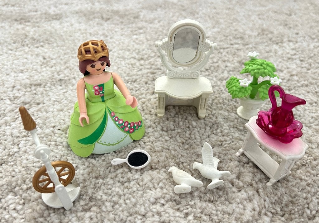 Playmobil Princes met spinnenwiel, Kinderen en Baby's, Speelgoed | Playmobil, Gebruikt, Verzenden, Losse onderdelen, Princess