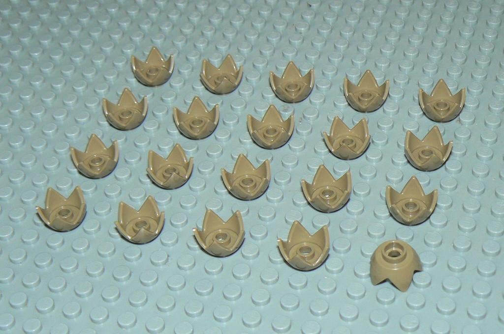L1290 Eierschalen donker beige 20 st., Ophalen of Verzenden, Nieuw, Losse stenen, Lego