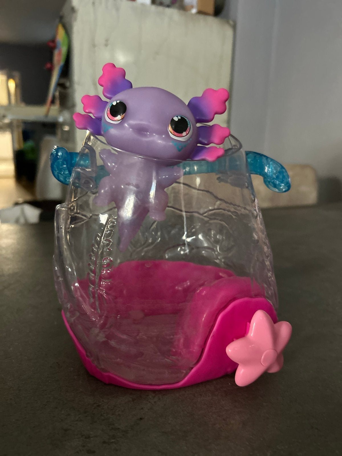 Animagic Let's Glo Axolotl Aquarium, Ophalen of Verzenden, Gebruikt, Overige typen, Met licht