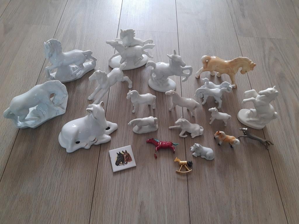 Mooie verzameling paardenbeeldjes - 20 stuks, Verzamelen, Ophalen of Verzenden, Zo goed als nieuw, Dier