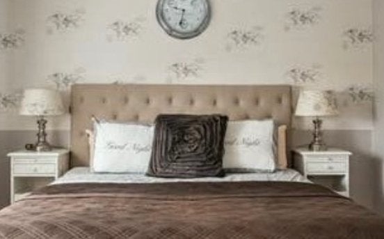 Riviera Maison twee-persoons hoofdbord flax, Ophalen, Zo goed als nieuw