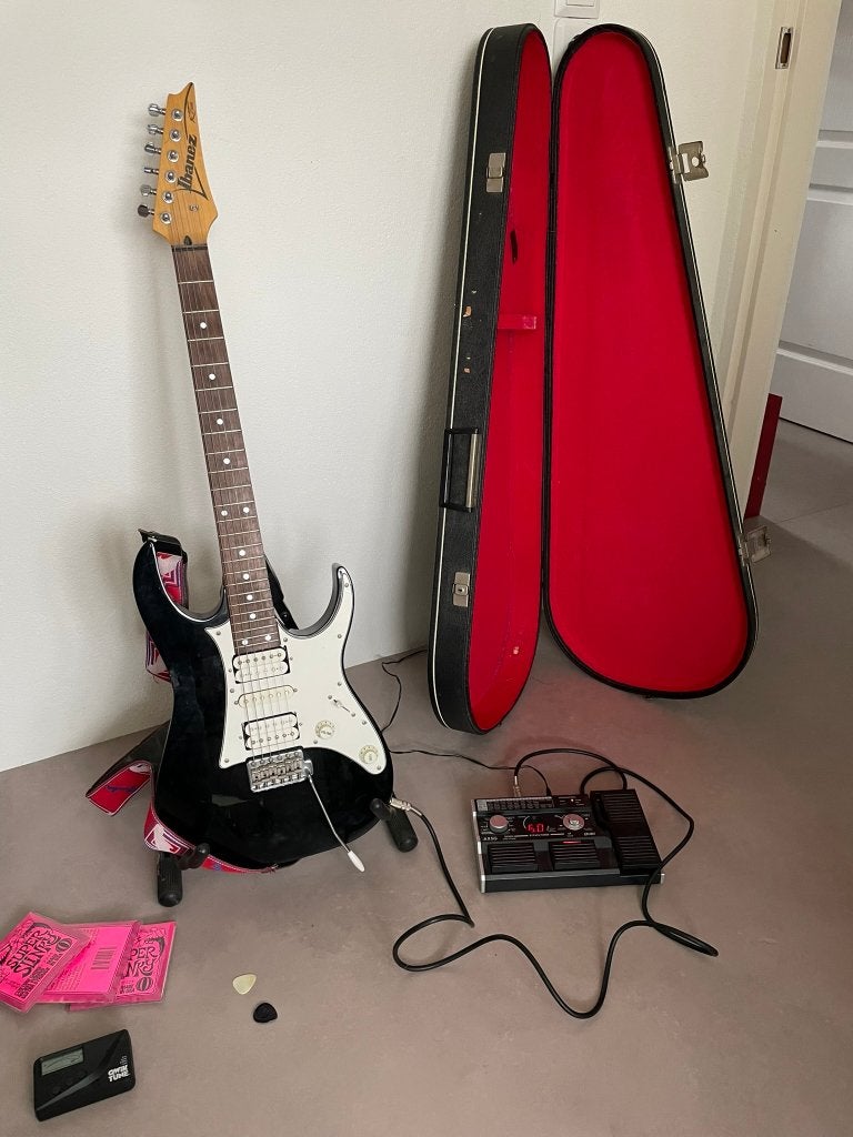 Elektrische Gitaar volledige set Ibanez, Ophalen, Gebruikt, Overige typen