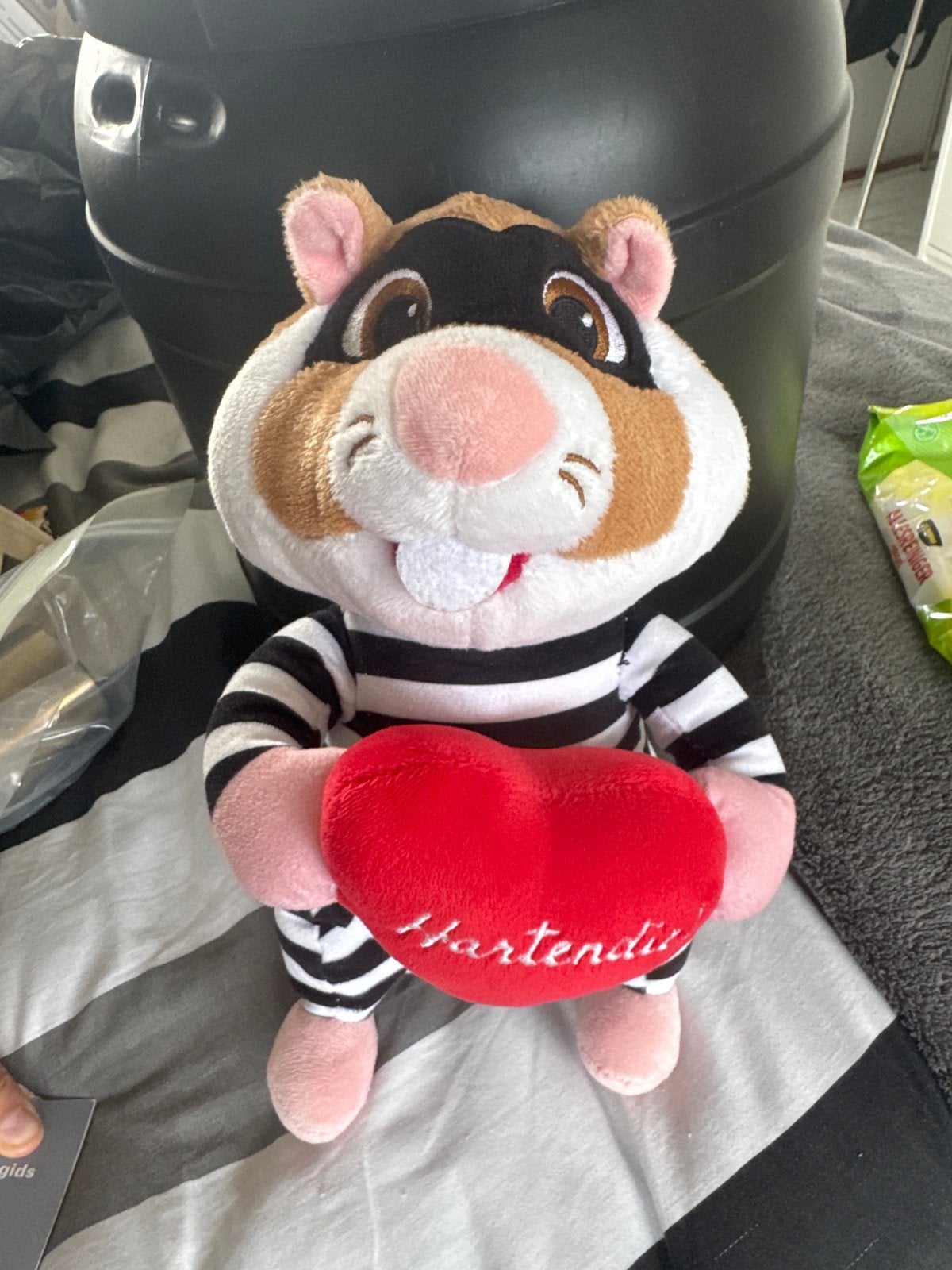 Hamtaro Hartenlief Knuffel - Zo goed als nieuw, Ophalen, Overige merken, Overige karakters, Hamster