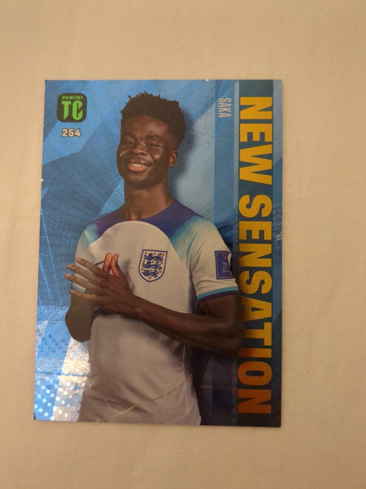 Panini Top Class 2023 Bukayo Saka New Sensation Kaart, Ophalen of Verzenden, Zo goed als nieuw, Buitenlandse clubs, Spelerskaart