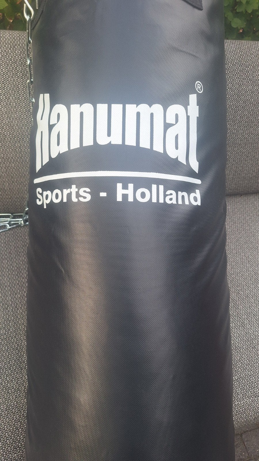hanumat bokszak 150cm incl zware ophangbeugel en handschoene, Sport en Fitness, Vechtsporten en Zelfverdediging, Ophalen, Overige
