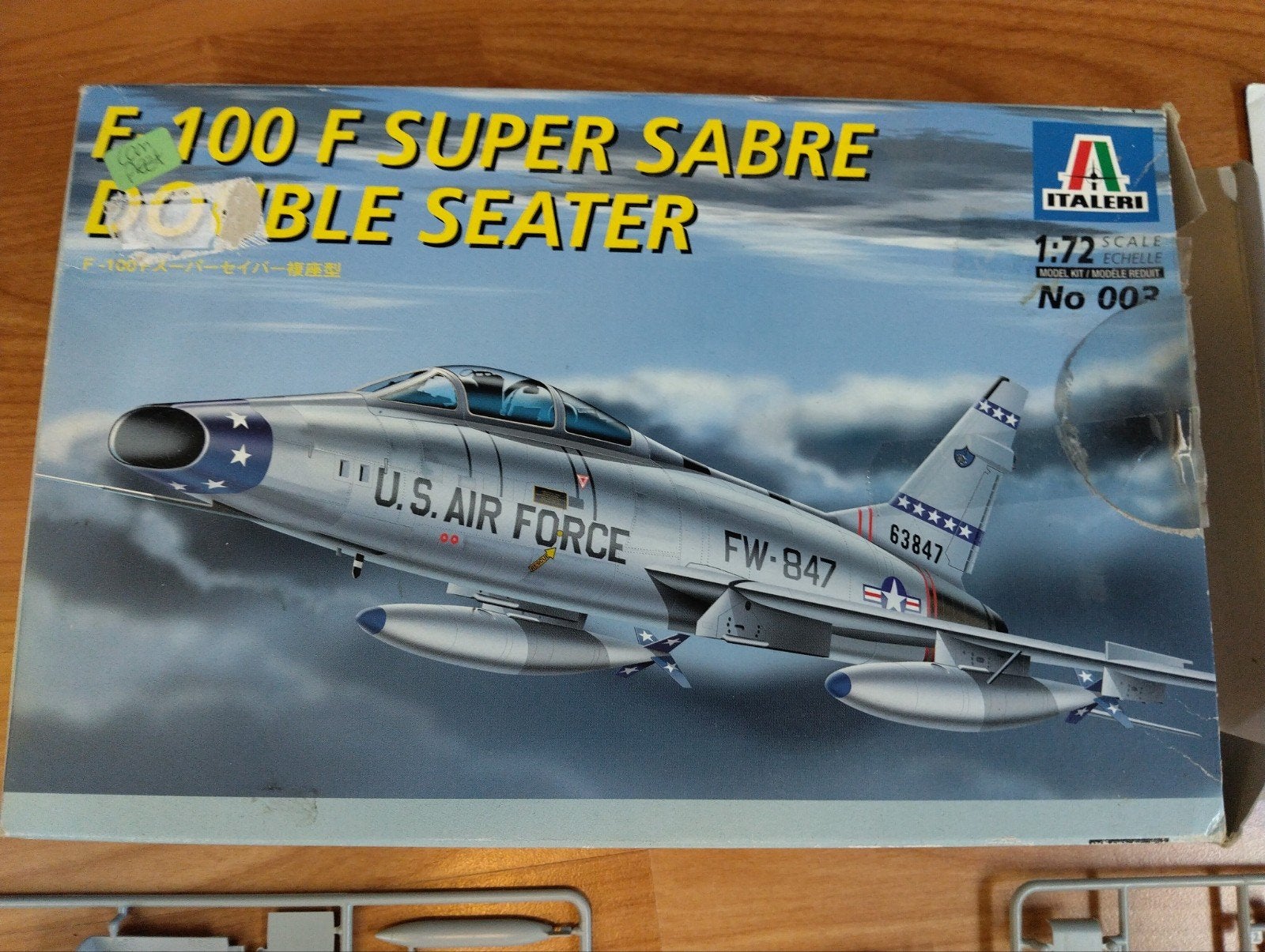 F-100 F Super Sabre Double Seater, 1:72 tot 1:144, Italeri, Ophalen of Verzenden, Zo goed als nieuw