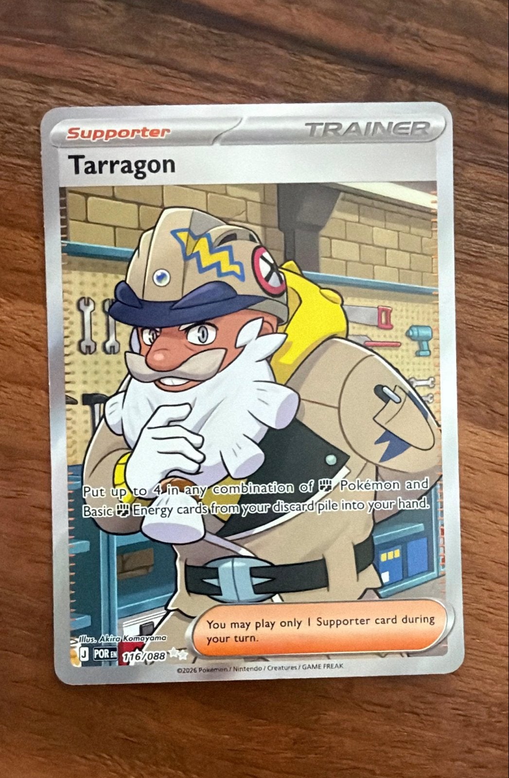 Tarragon 116/088 Pokemon Trainer Kaart Perfect NM, Ophalen, Zo goed als nieuw, Losse kaart, Foil