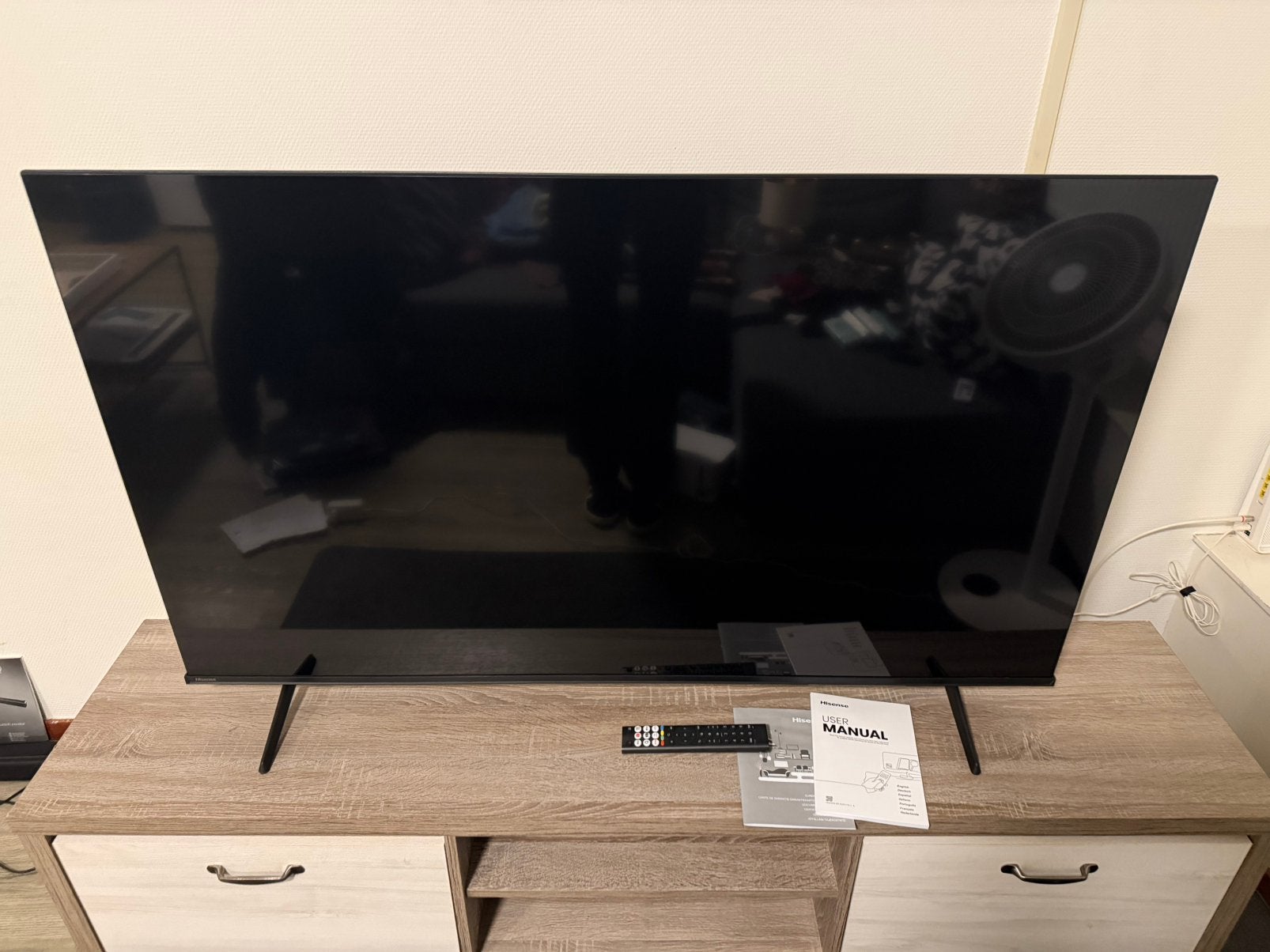 Hisense gaming tv 55inch 144hz 4K, QLED, 120 Hz, Zo goed als nieuw, 100 cm of meer