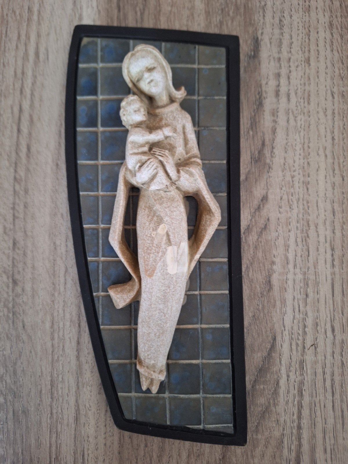 Heilige Maria met kind wanddecoratie - Zeer goede staat, Ophalen of Verzenden