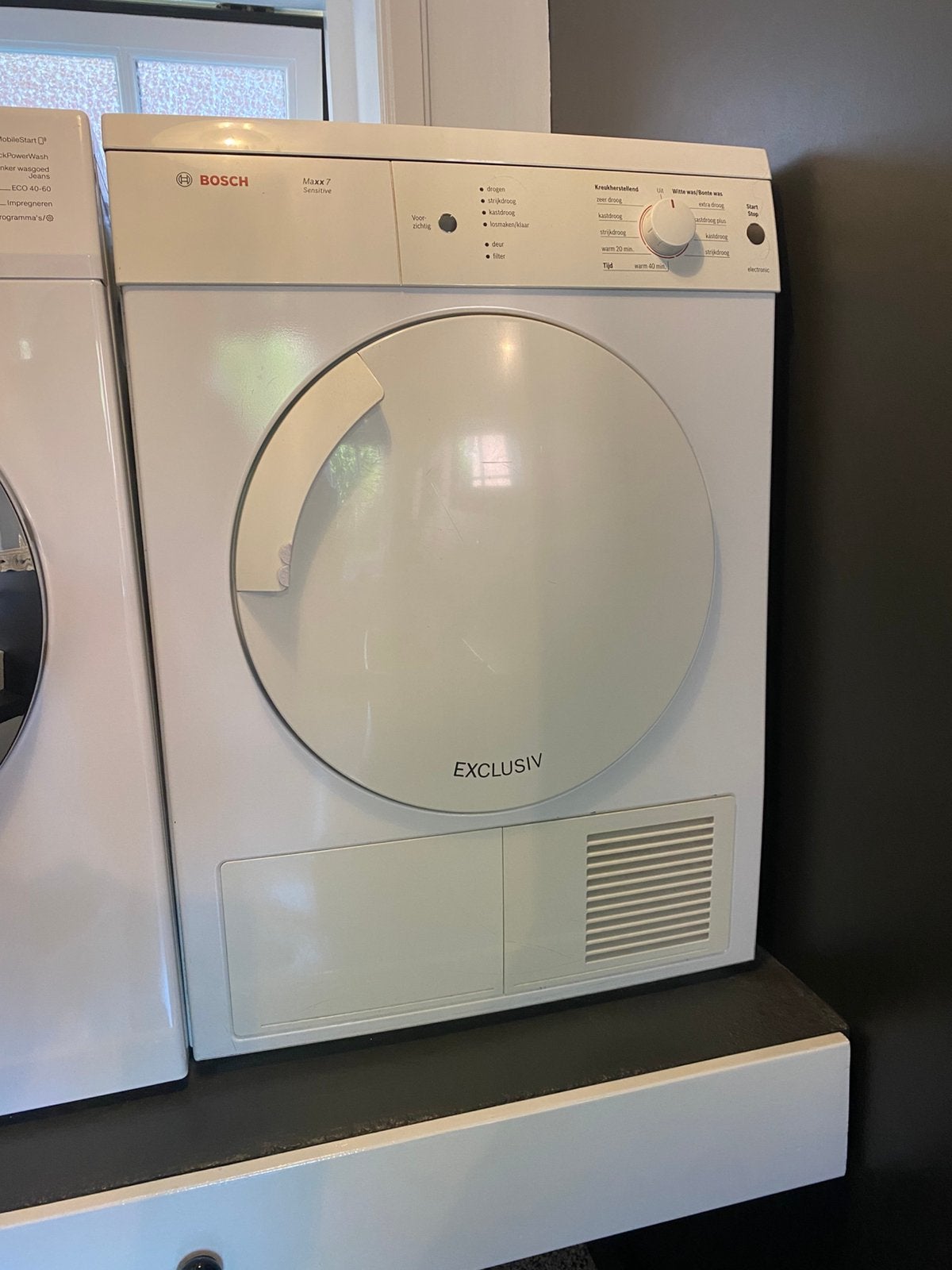 Bosch Maxx7 Sensitive Wasdroger, Ophalen, 6 tot 8 kg, Gebruikt, Luchtafvoer