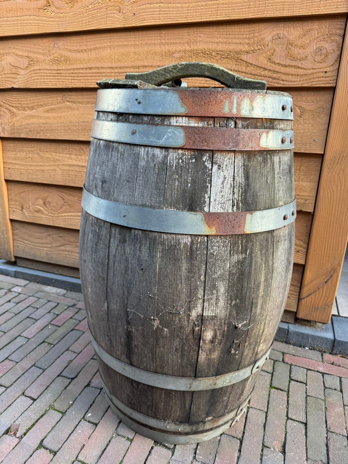 Regenton, 75 tot 150 liter, Ophalen, Gebruikt, Hout