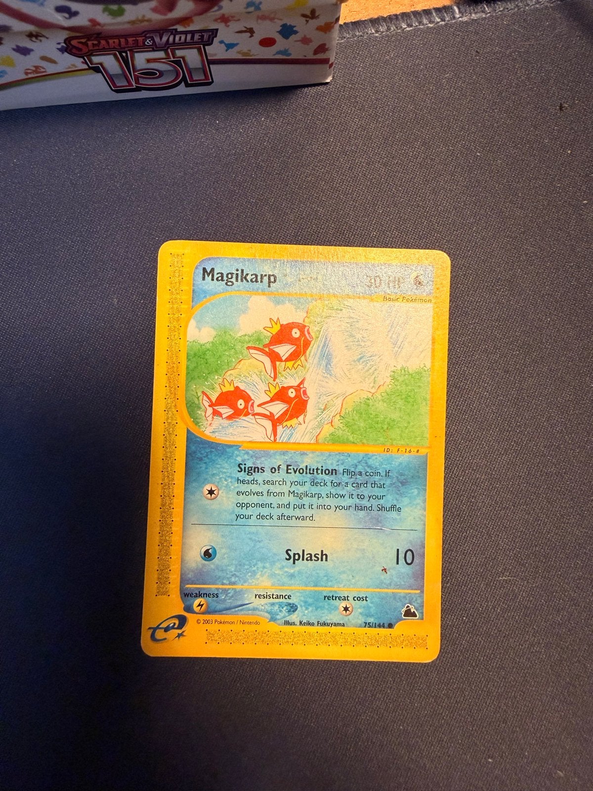Pokémon Magikarp 75/144 - Skyridge (2003) - Losse kaart, Ophalen, Gebruikt, Losse kaart