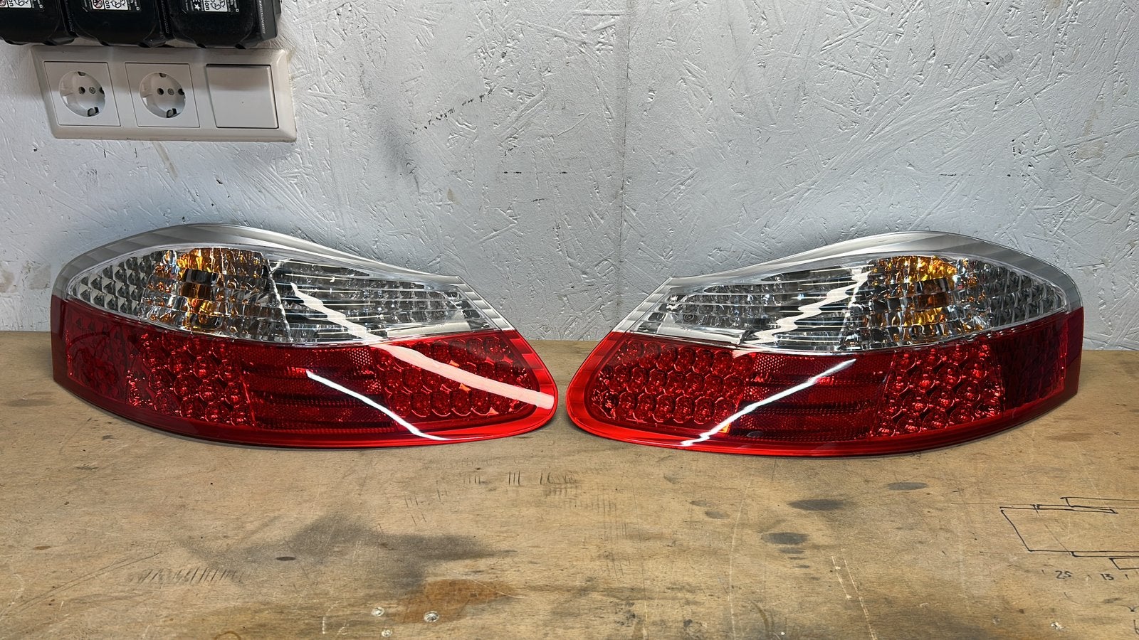 Porsche Boxster 986 LED achterlichten wit/rood zgan, Ophalen, Gebruikt, Porsche