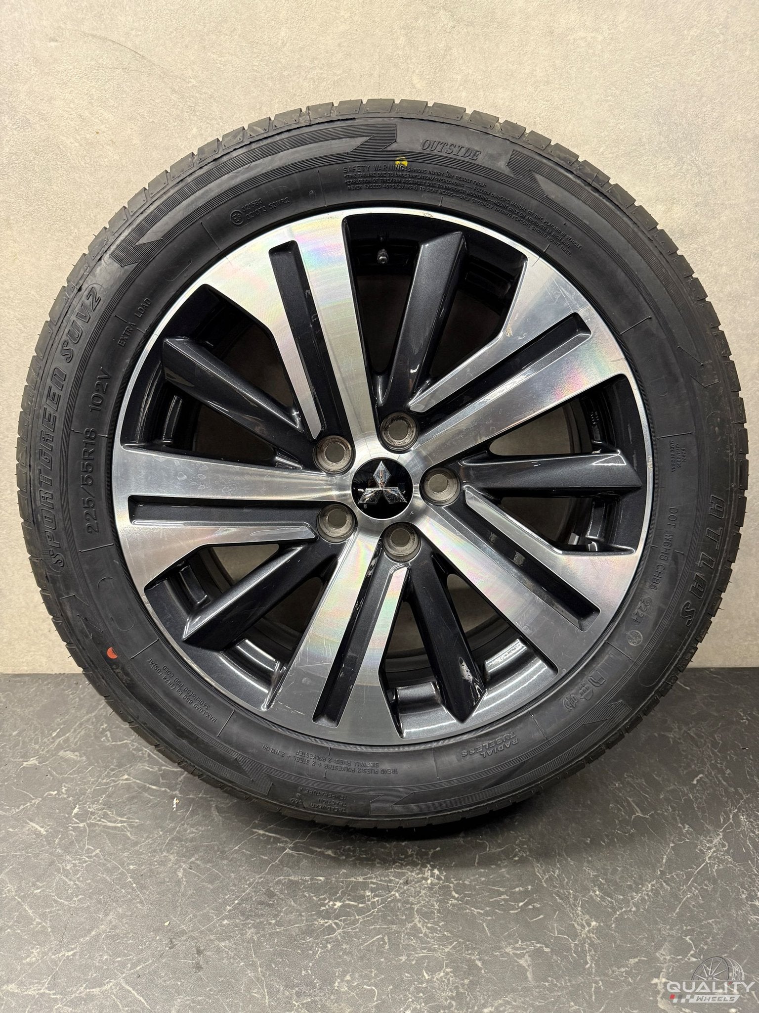18” Mitsubishi Outlander, ASX, Eclipse Cross Velgen + Banden, 18 inch, Gebruikt, -, -