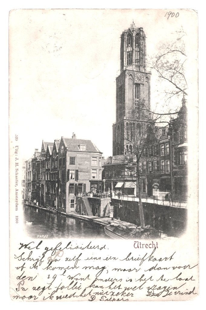968520	Utrecht	Domtoren	1900	Gelopen, Ophalen of Verzenden, Voor 1920, Gelopen, Utrecht
