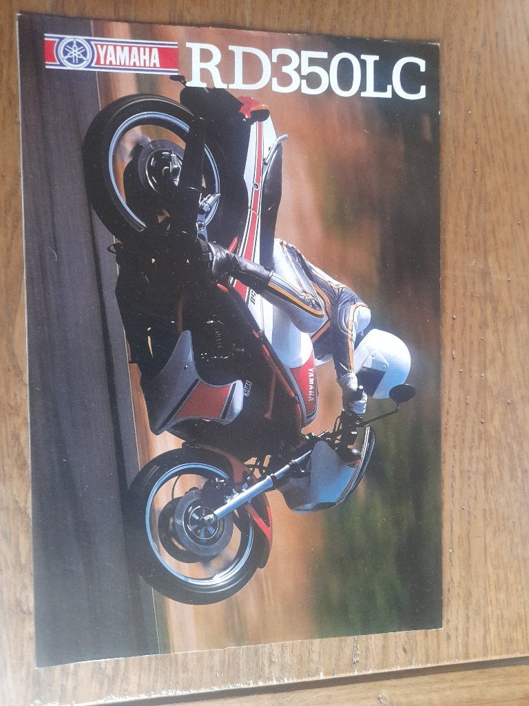 Folder yamaha RD350 LC, Motoren, Ophalen of Verzenden, Yamaha
